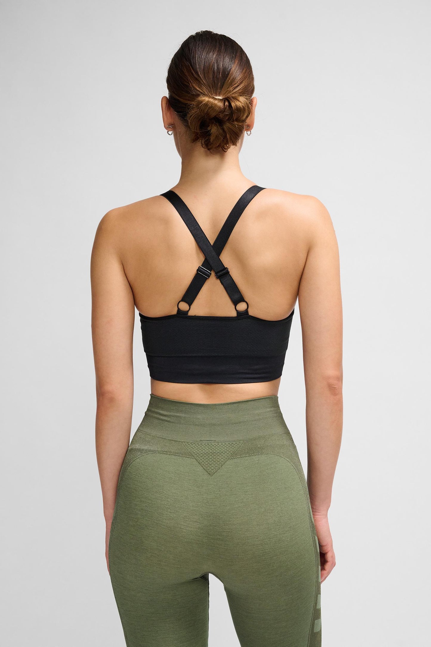 HUMMEL - Hmlclea Seamless Sports Top - Black Melange