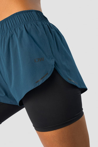 charge 2-in-1 shorts wmn teal