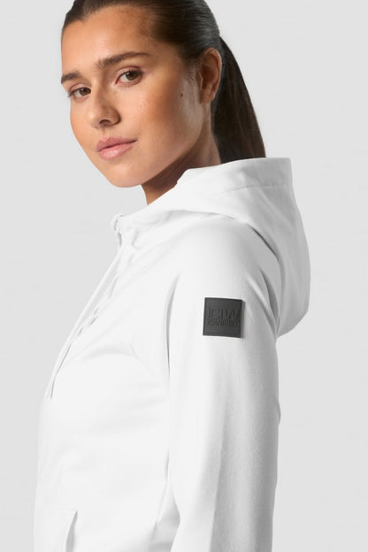 activity zip hoodie wmn white