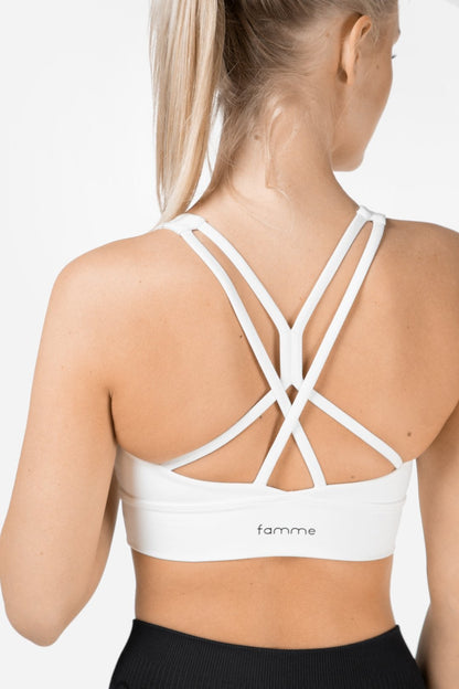 White Lotus Sports Bra - for dame - Famme - Sports Bra