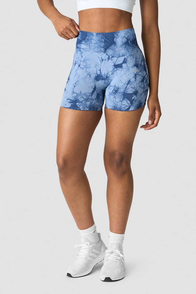 define seamless tie dye shorts wmn urban blue