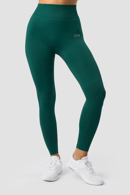 define seamless tights dark green