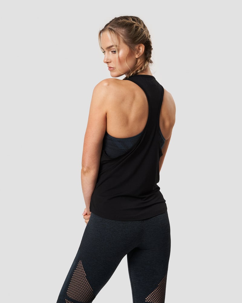 everyday racerback tank top black