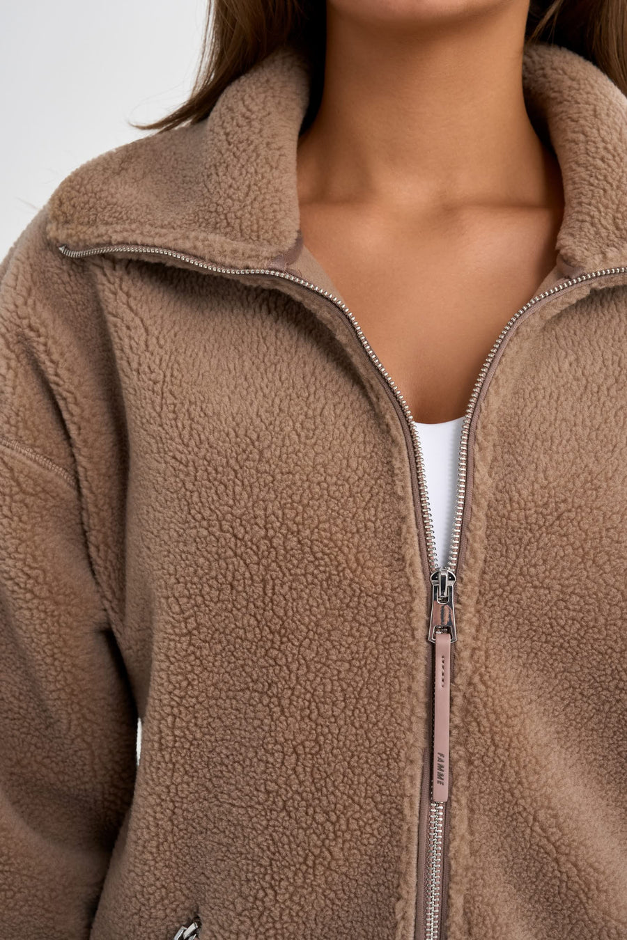 Fleece Jacket · Beige