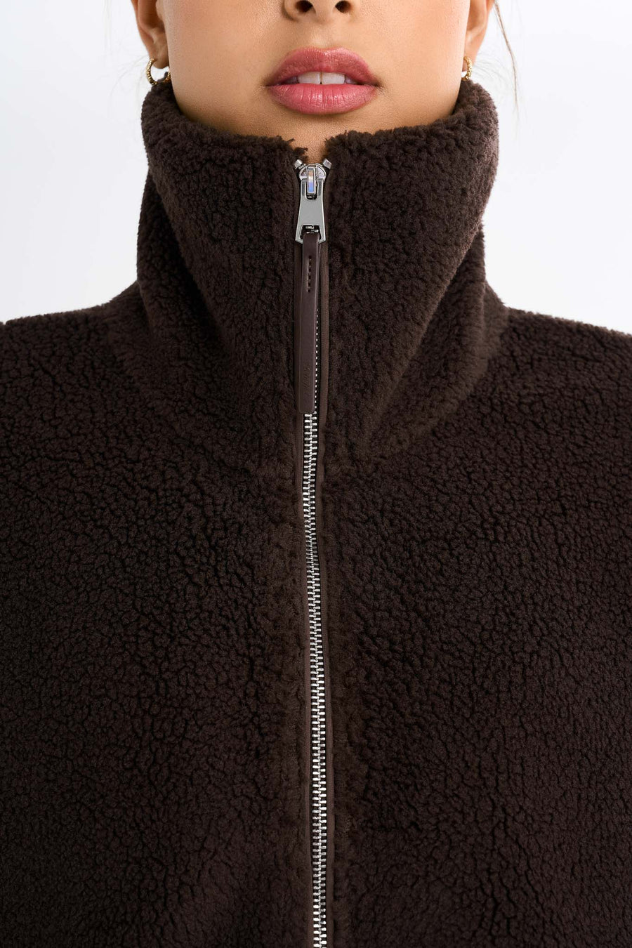Fleece Jacket · Brown