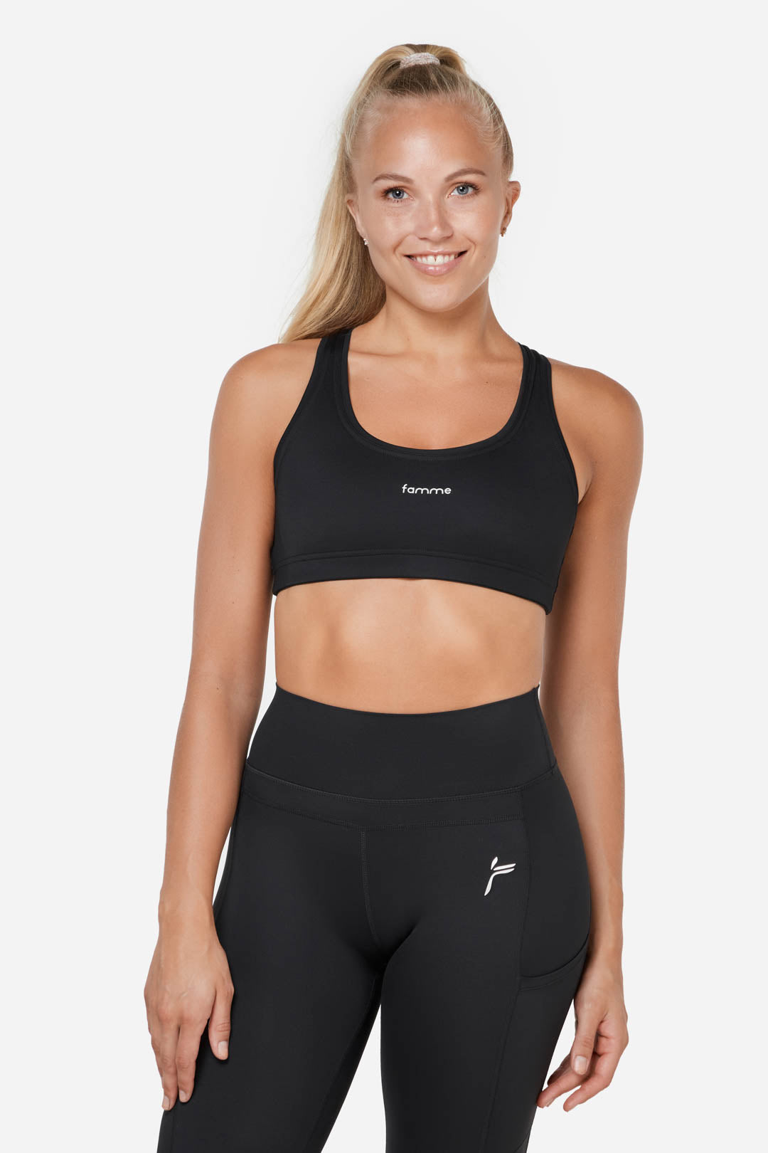 Black High Impact Sports bra - for dame - Famme - Sports Bra