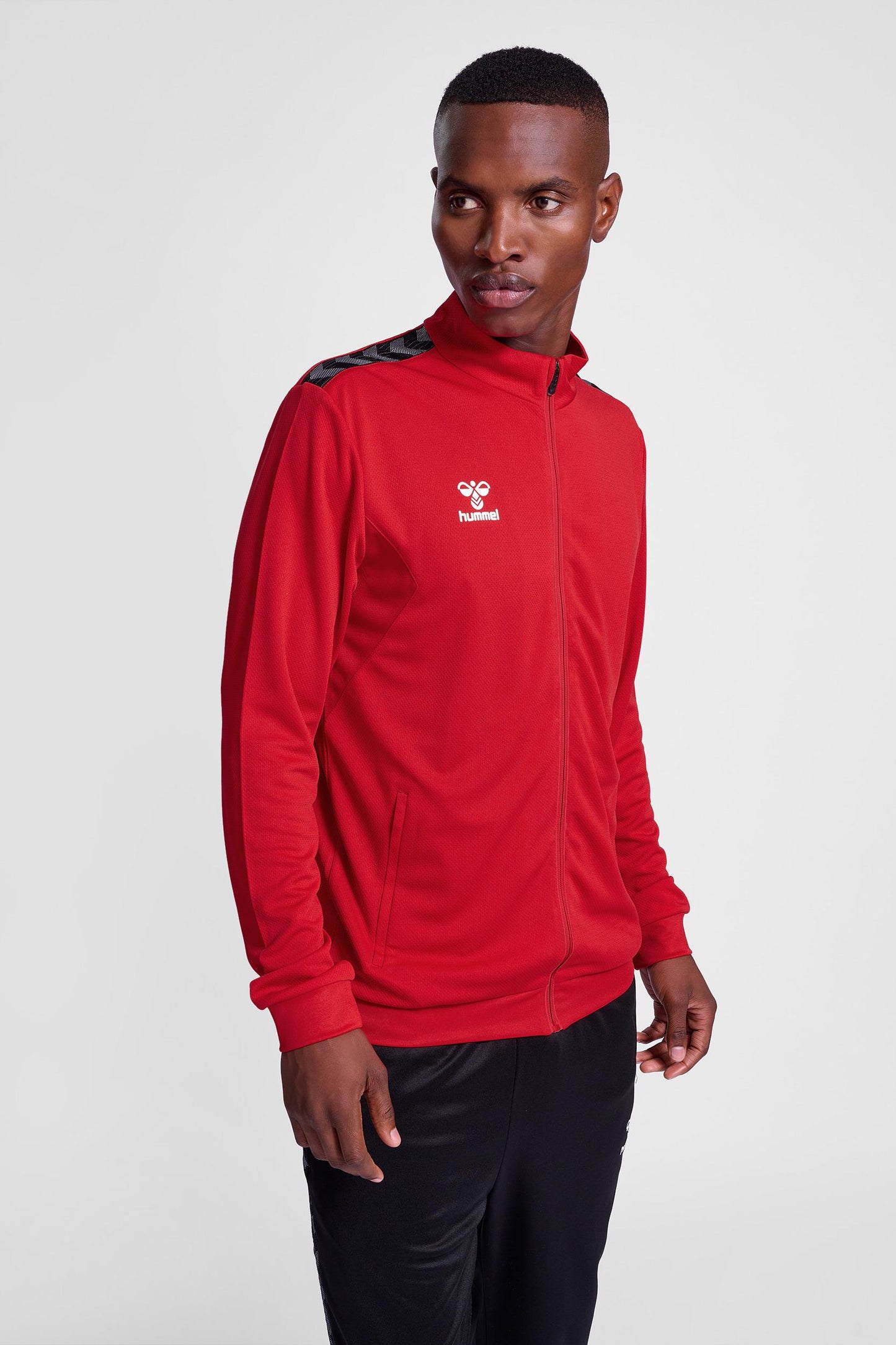 HUMMEL - Hmlauthentic Pl Zip Jacket - True Red