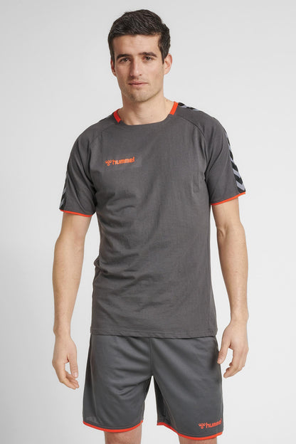 HUMMEL - Hmlauthentic Training Tee - Asphalt