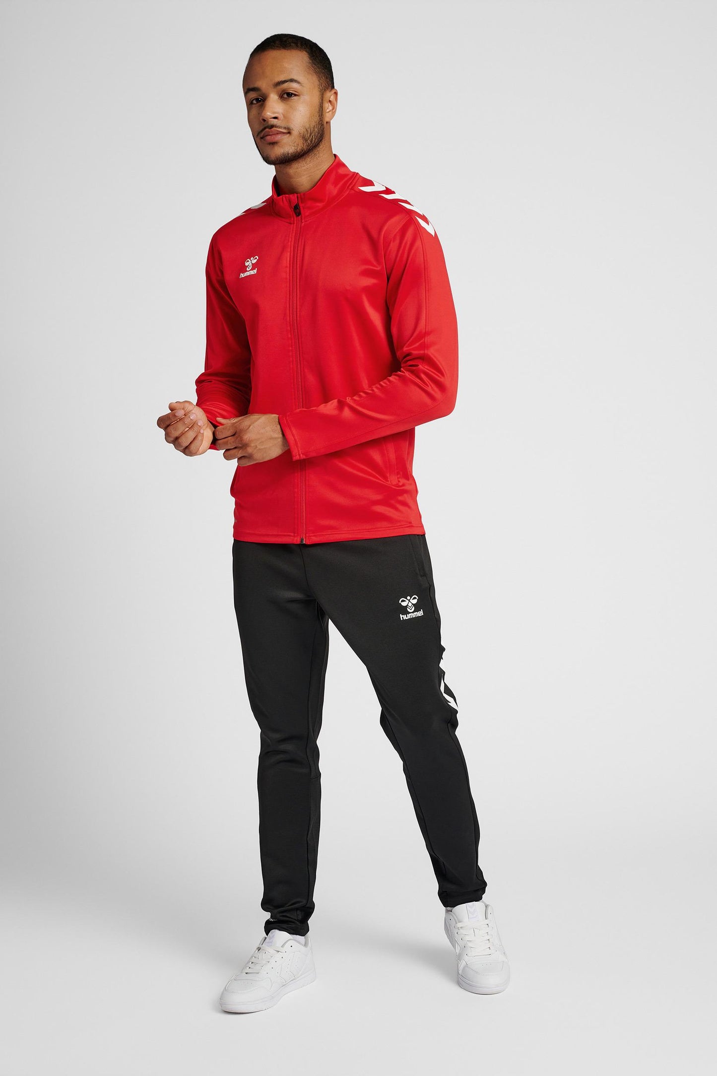 HUMMEL - Hmlcore Xk Poly Zip Sweat - True Red