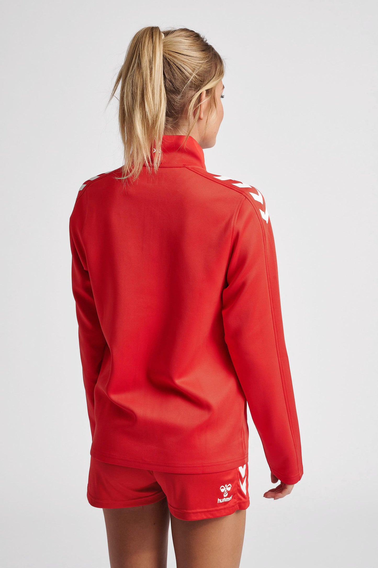 HUMMEL - Hmlcore Xk Poly Zip Sweat Woman - True Red