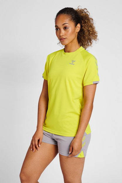 HUMMEL - Hmlgg12 Action Jersey S/s Woman - Sulphur Spring