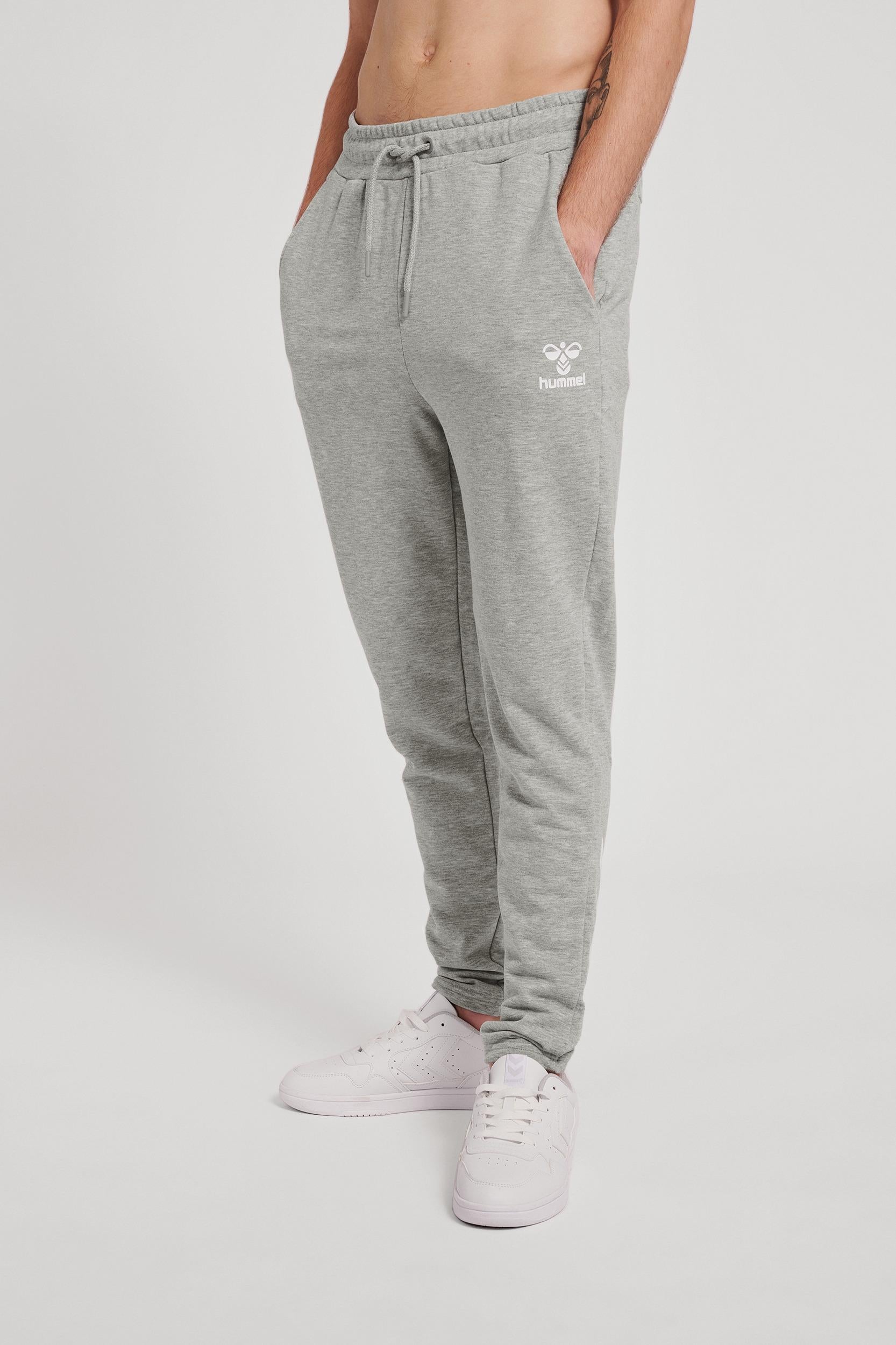 HUMMEL - Hmlisam 2.0 Tapered Pants - Grey Melange