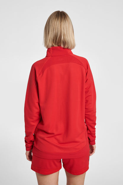 HUMMEL - Hmllead Women Half Zip - True Red