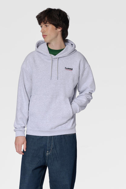 HUMMEL - Hmlloose Hoodie Sportswear - Light Grey Melange