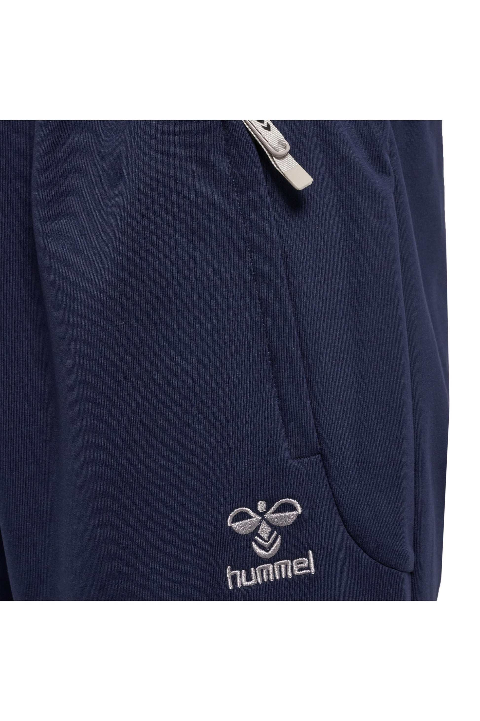 HUMMEL - Hmlmove Grid Cotton Shorts - Marine