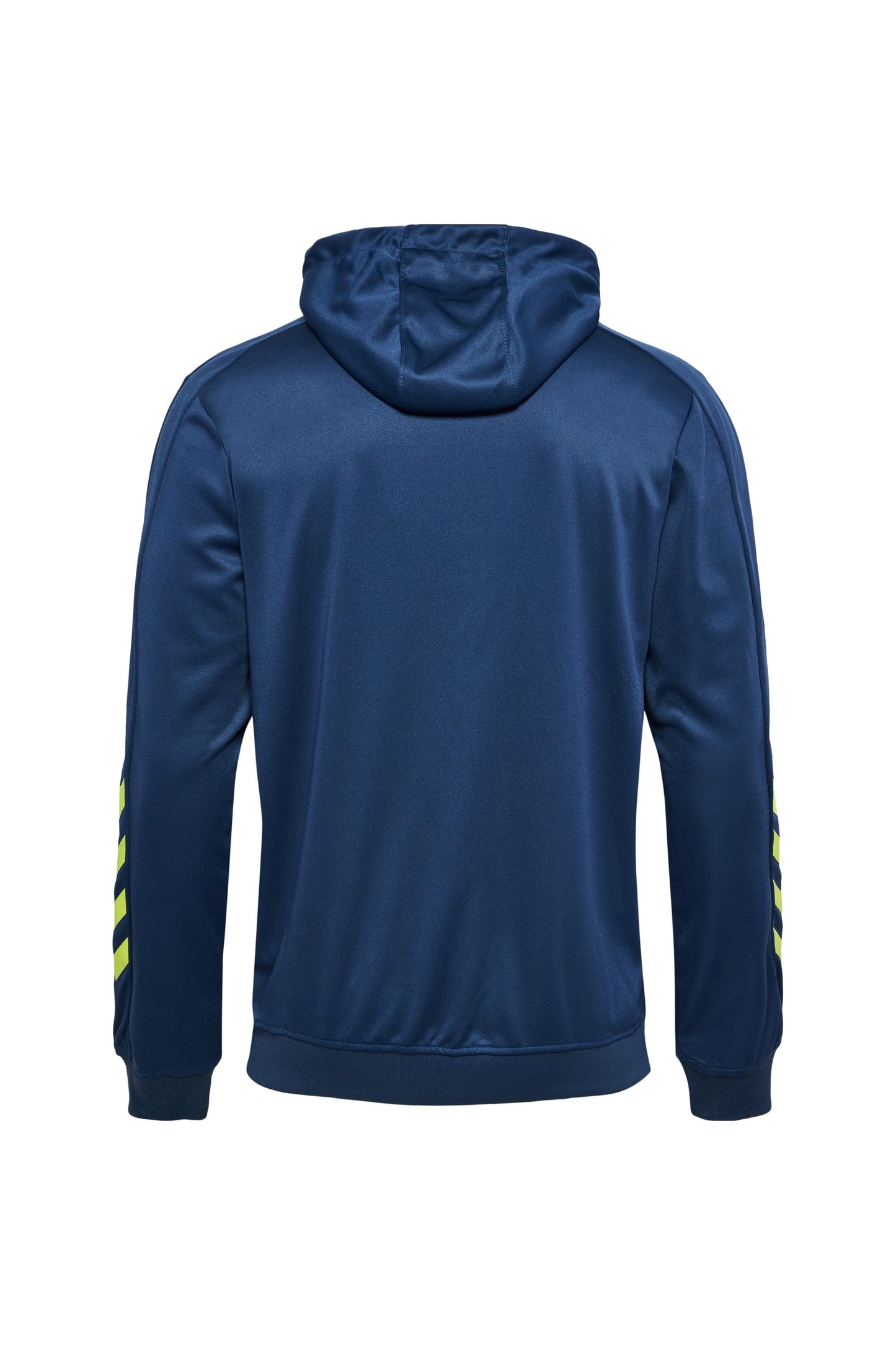 HUMMEL - Hmlpromo Poly Hoodie - Dark Denim/lime Punch