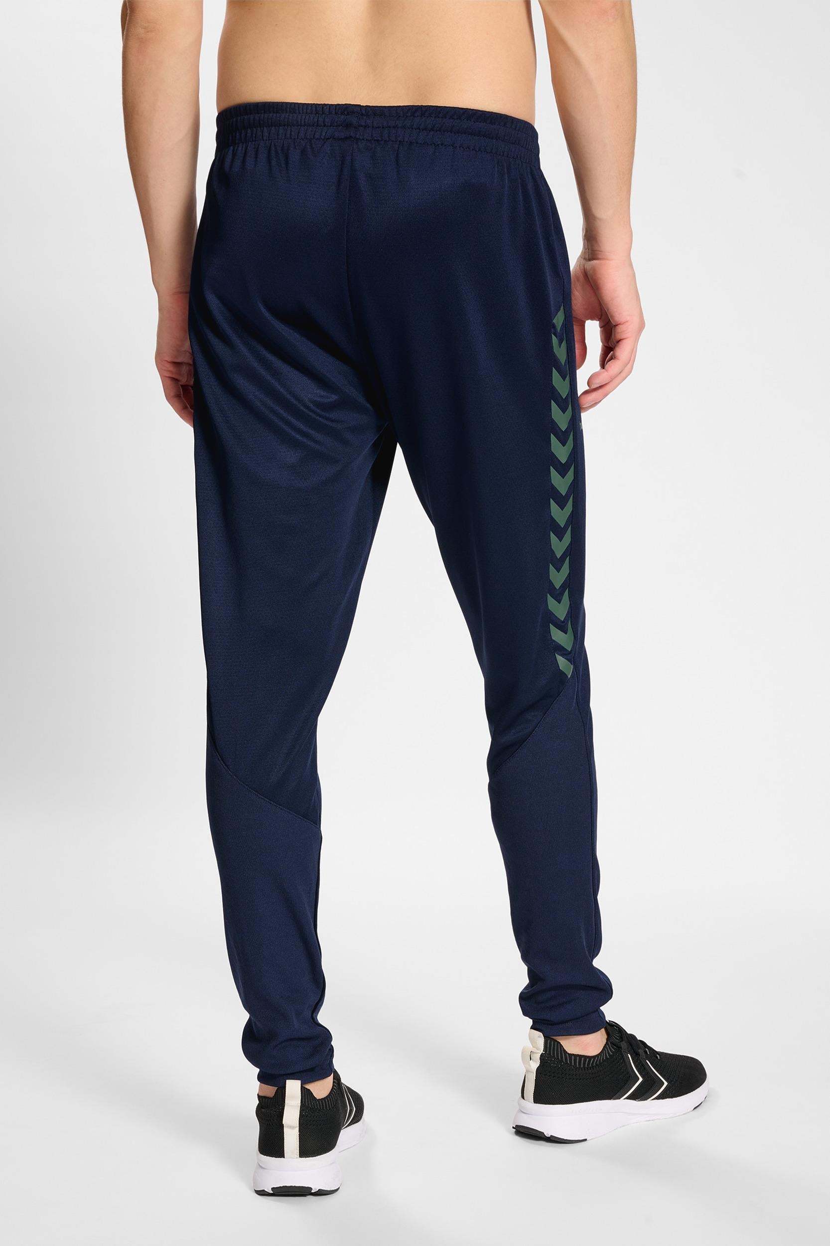 HUMMEL - Hmlstaltic Training Pants - Marine/duck Green