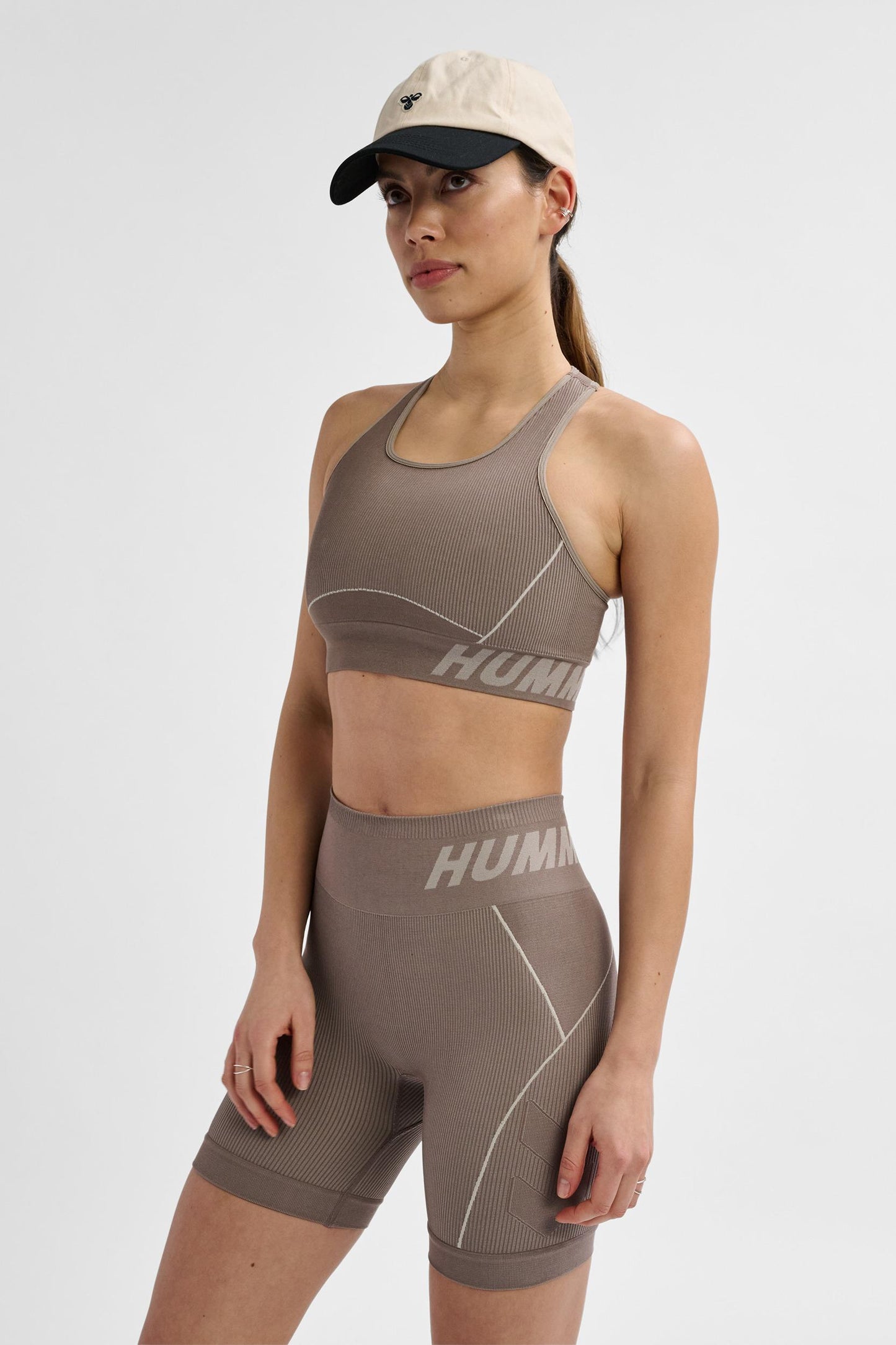 HUMMEL - Hmlte Christel Seamless Sports Top - Chateau Gray/driftwood Melange