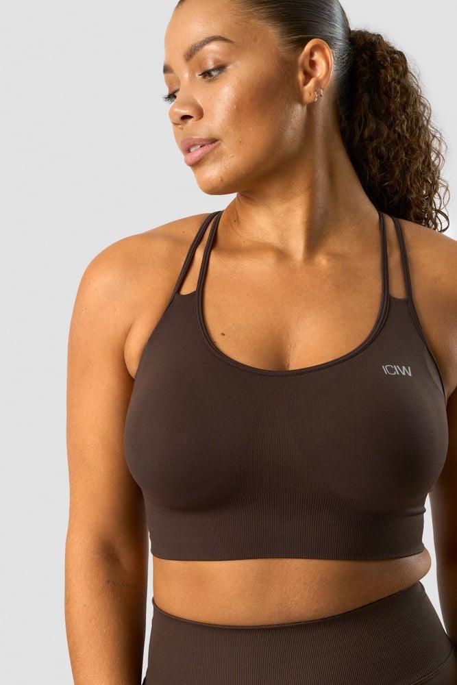 ICANIWILL - Define Seamless Sports Bra - Dark Brown