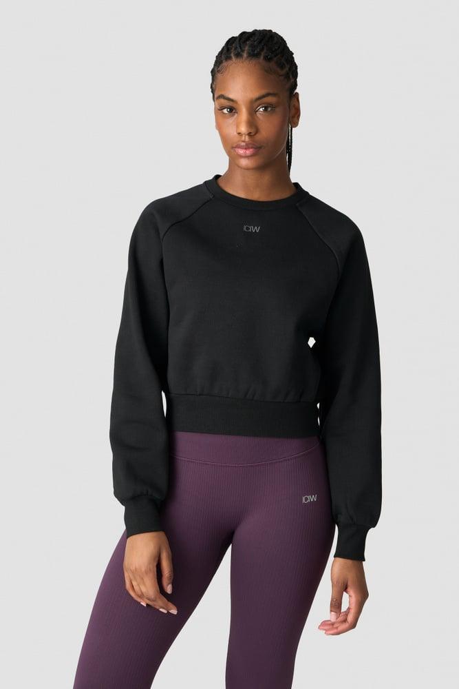 ICANIWILL - Everyday Cropped Crewneck - Black