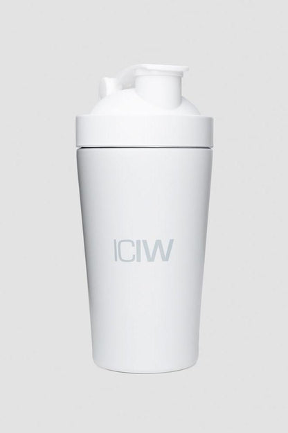 ICANIWILL - Shaker Bottle Stainless Steel 500ml - White