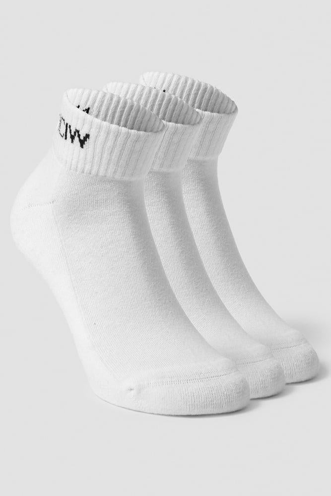 ICANIWILL - Training Half Socks 3-pack - White