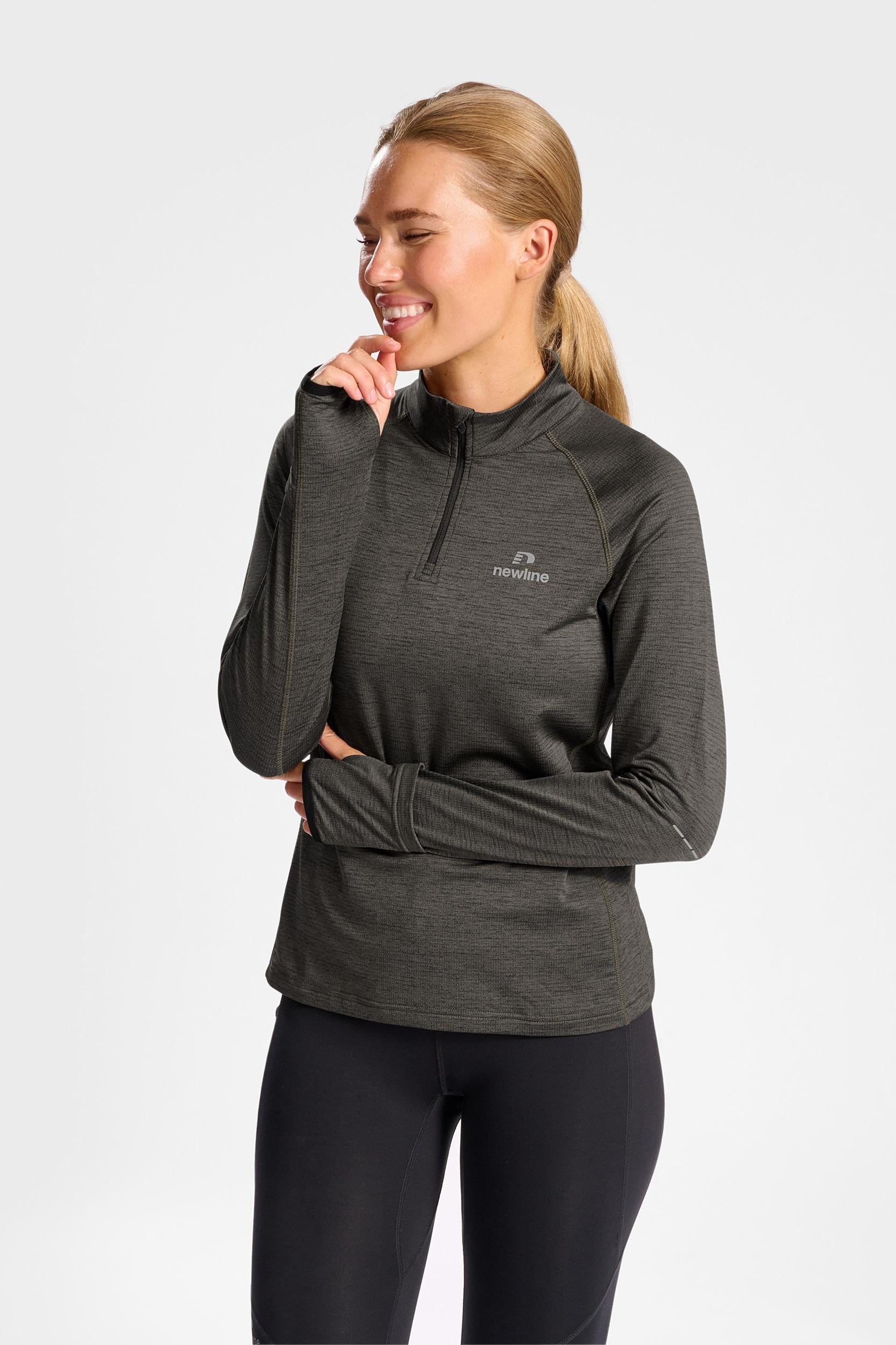 NEWLINE - Nwlpace Half Zip Woman - Beluga Melange