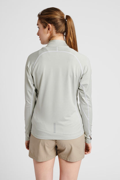 NEWLINE - Women 1/2 Zip L/s - Oyster Mushroom Melange