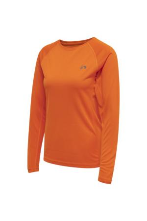 NEWLINE - Women Core Running T-shirt L/s - Orange Tiger