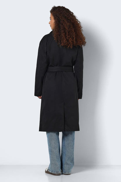 NOISY MAY - Manya L/s Trenchcoat - Black