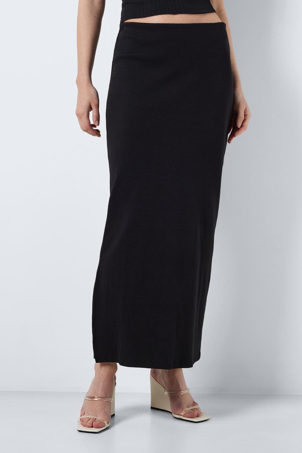 NOISY MAY - Maya Hw Ankle Length Skirt - Black