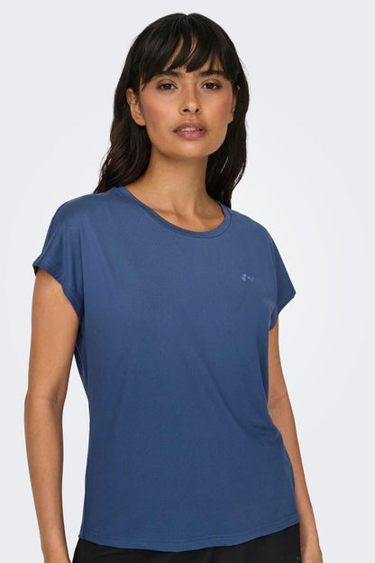 ONLYPLAY - Aubree Life On Ss Bat Loose Tee - Blue