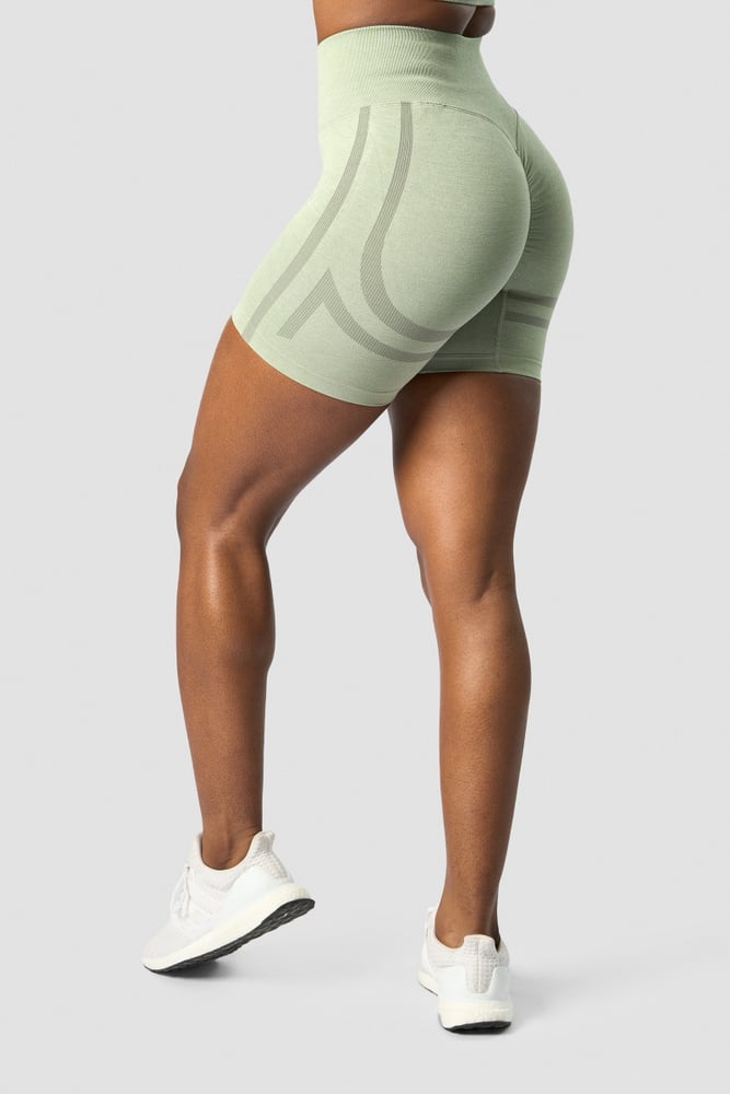 rush seamless shorts sage green