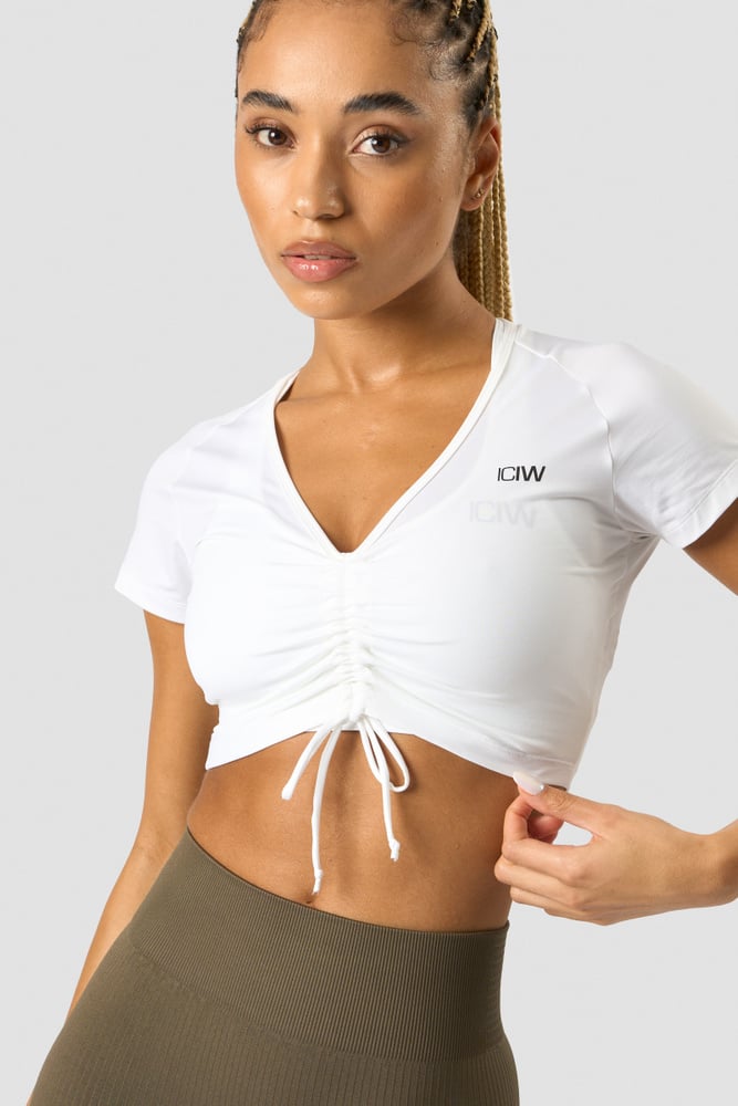 scrunch t-shirt white wmn