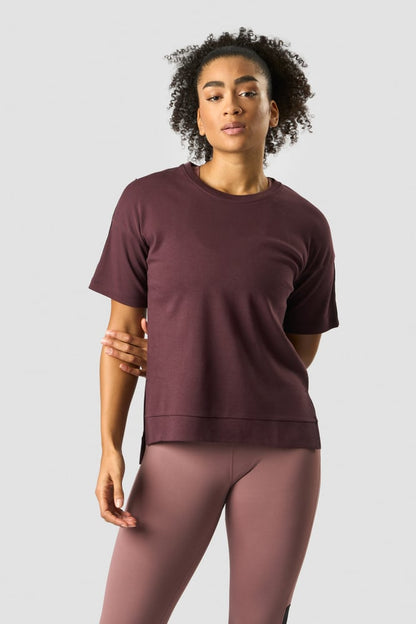 stance t-shirt wmn burgundy