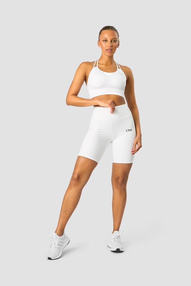 training biker shorts white